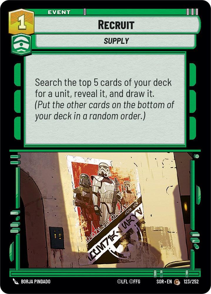 Recruit (123/252) [Spark of Rebellion] (ONLINE ORDER ONLY)