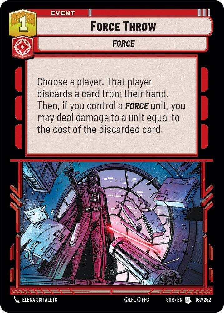 Force Throw (167/252) [Spark of Rebellion] (ONLINE ORDER ONLY)