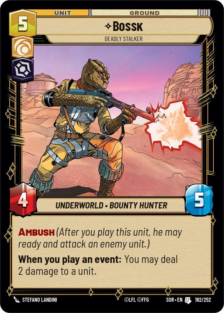Bossk - Deadly Stalker (182/252) [Spark of Rebellion] (ONLINE ORDER ONLY)