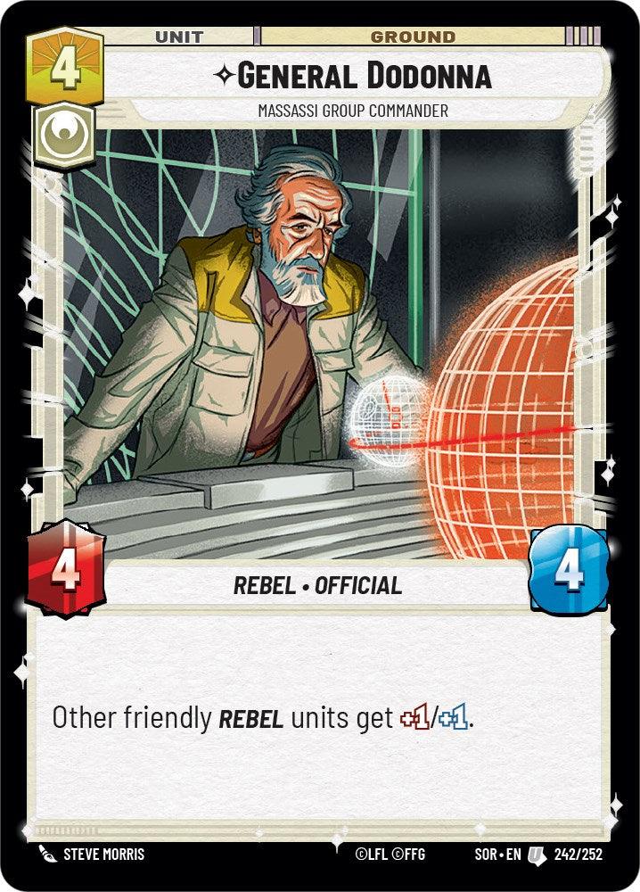 General Dodonna - Massassi Group Commander (242/252) [Spark of Rebellion] (ONLINE ORDER ONLY)