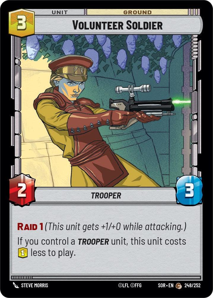 Volunteer Soldier (248/252) [Spark of Rebellion] (ONLINE ORDER ONLY)
