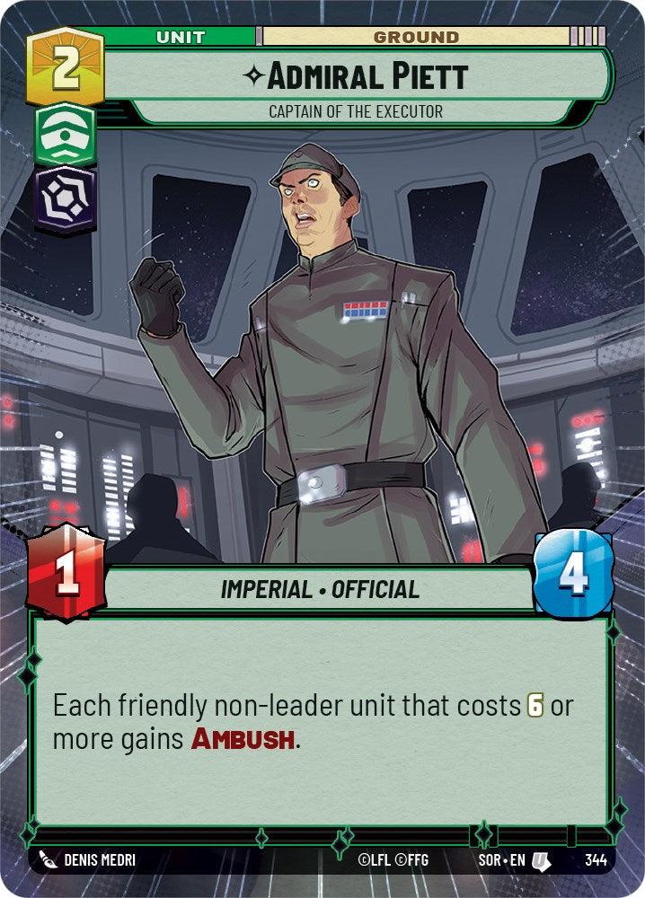 Admiral Piett - Captain of the Executor (Hyperspace) (344) [Spark of Rebellion] (ONLINE ORDER ONLY)