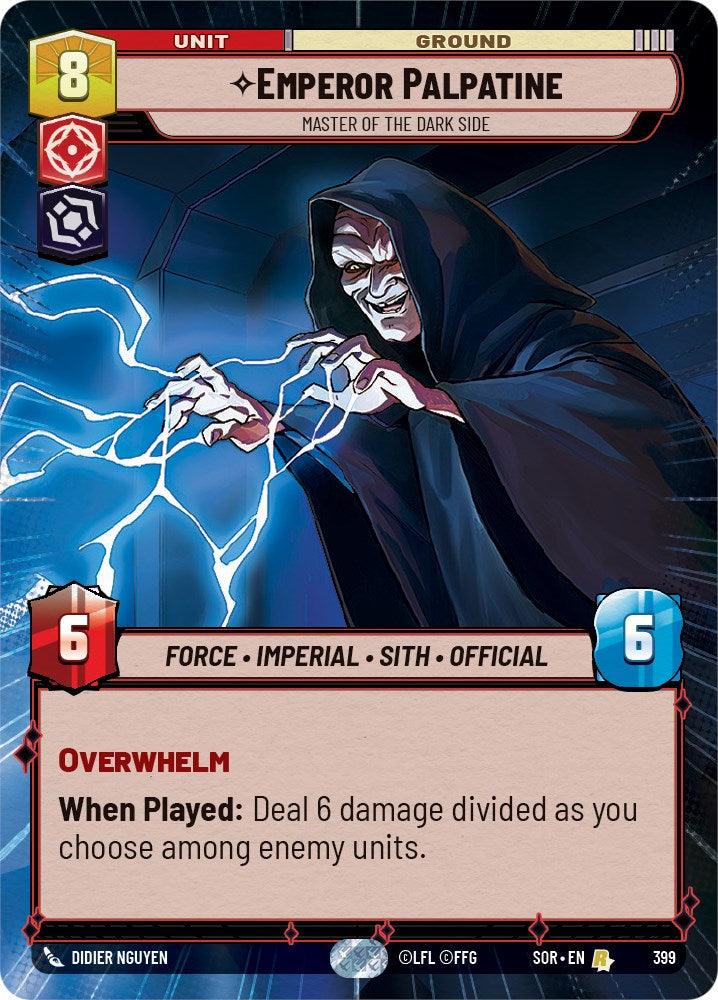 Emperor Palpatine - Master of the Dark Side (Hyperspace) (399) [Spark of Rebellion] (ONLINE ORDER ONLY)