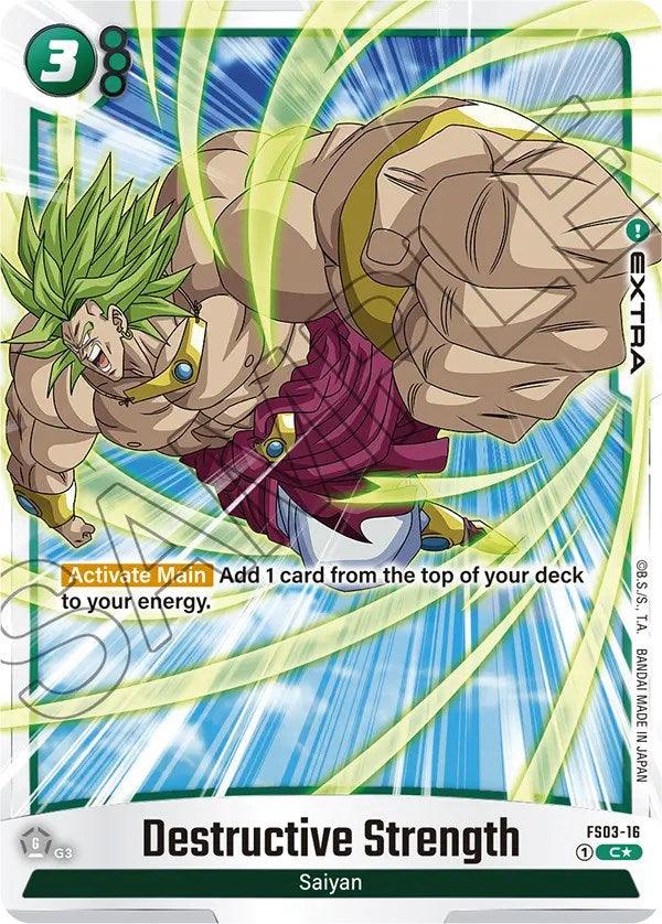 Destructive Strength (Bonus Pack Alternate Art) [Starter Deck: Broly] (ONLINE ORDER ONLY)