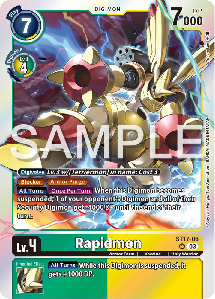Rapidmon [ST17-06] [Starter Deck: Double Typhoon Advanced Deck Set] (ONLINE ORDER ONLY)