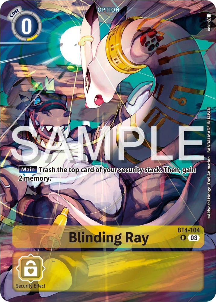 Blinding Ray [BT4-104] (Reprint) [Starter Deck: Double Typhoon Advanced Deck Set] (ONLINE ORDER ONLY)