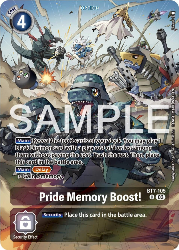 Pride Memory Boost! [BT7-105] (Reprint) [Starter Deck: Double Typhoon Advanced Deck Set] (ONLINE ORDER ONLY)