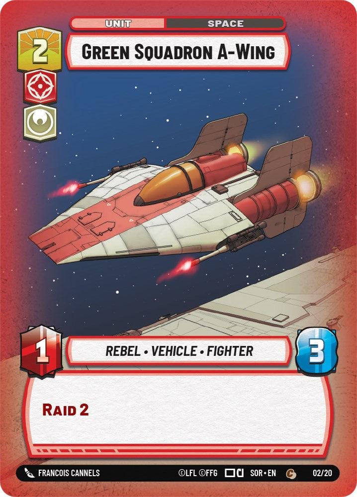 Green Squadron A-Wing (Weekly Play Promo) (2/20) [Spark of Rebellion Promos] (ONLINE ORDER ONLY)
