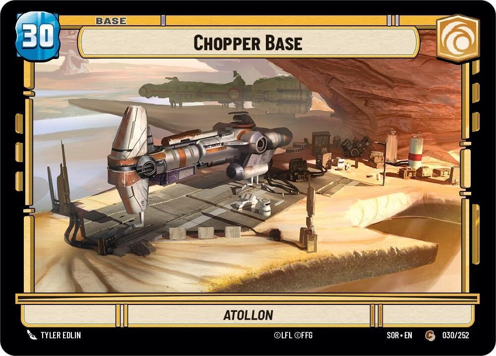 Chopper Base // Experience (30 // T01) [Spark of Rebellion] (ONLINE ORDER ONLY)
