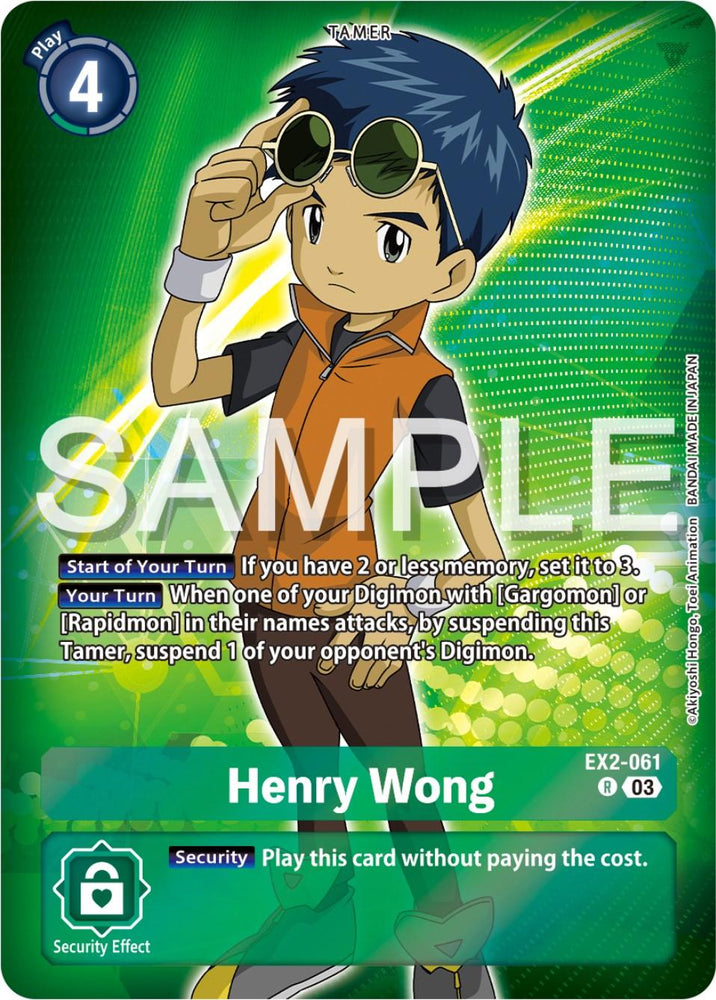 Henry Wong [EX2-061] (Reprint) [Starter Deck: Double Typhoon Advanced Deck Set] (ONLINE ORDER ONLY)