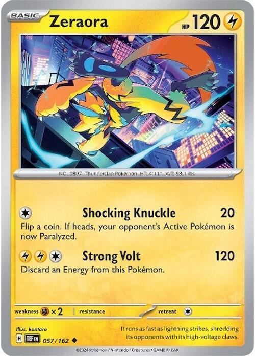 Zeraora (057/162) [Scarlet & Violet: Temporal Forces] (Online Only)