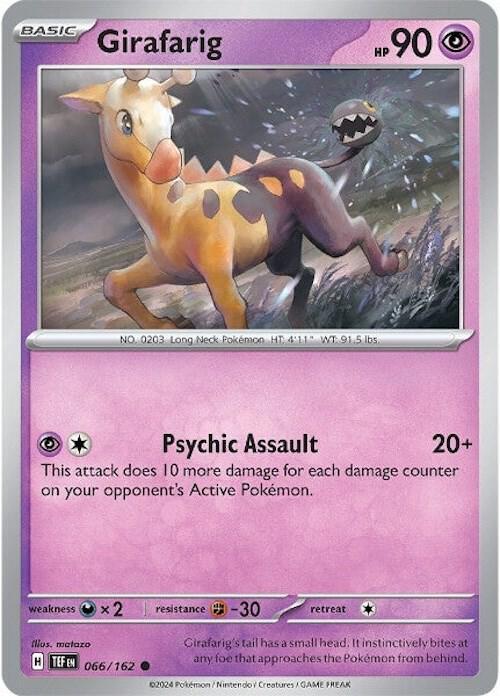 Girafarig (066/162) [Scarlet & Violet: Temporal Forces] (Online Only)