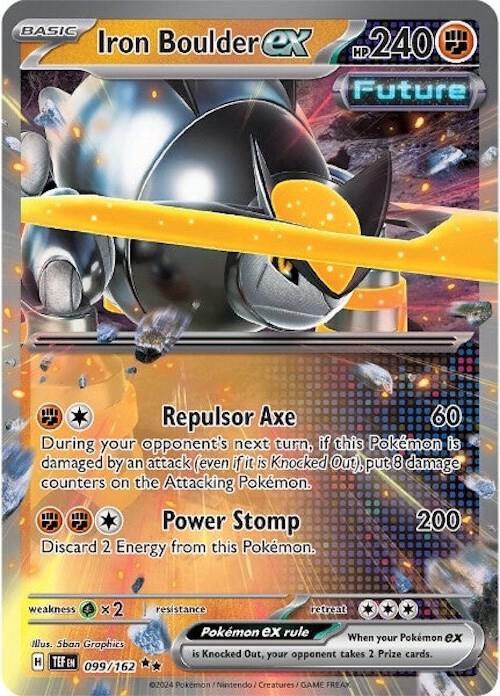 Iron Boulder ex (099/162) [Scarlet & Violet: Temporal Forces] (Online Only)