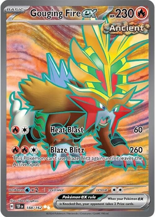 Gouging Fire ex (188/162) [Scarlet & Violet: Temporal Forces] (Online Only)