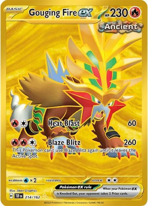 Gouging Fire ex (214/162) [Scarlet & Violet: Temporal Forces] (Online Only)