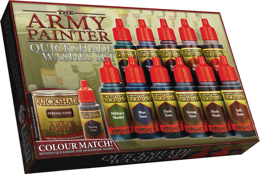 Army Painter Warpaints: Quickshade Washes Set (ONLINE ORDER ONLY)