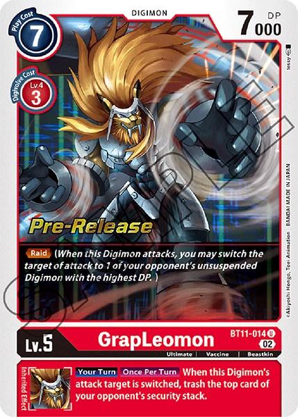 GrapLeomon [BT11-014] [Dimensional Phase Pre-Release Promos] (ONLINE ORDER ONLY)
