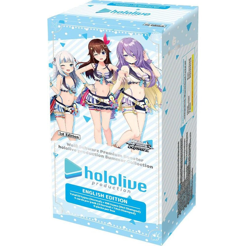 Weiss Schwarz: Hololive Production Summer Collection 1st Edition Premium Booster Box (6 Packs) [English Version] (ONLINE ORDER ONLY)