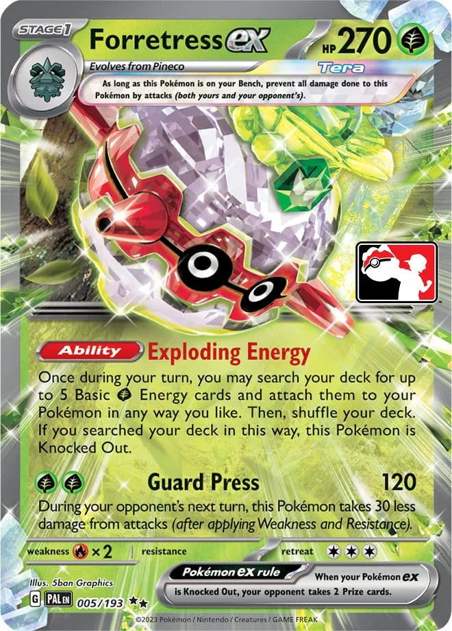 Forretress ex (005/193) [Prize Pack Series Four] (ONLINE ORDER ONLY)