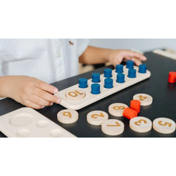 Wooden Ten Frame - Units and Numbers (ONLINE ORDER ONLY)