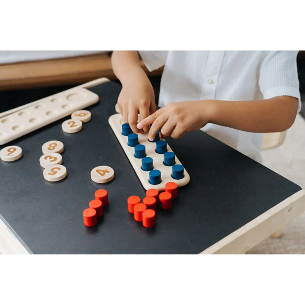 Wooden Ten Frame - Units and Numbers (ONLINE ORDER ONLY)