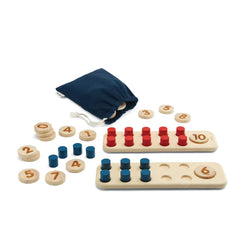 Wooden Ten Frame - Units and Numbers (ONLINE ORDER ONLY)