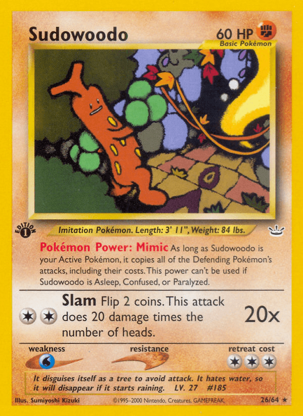 Sudowoodo (26/64) [Neo Revelation 1st Edition] (Online Only)