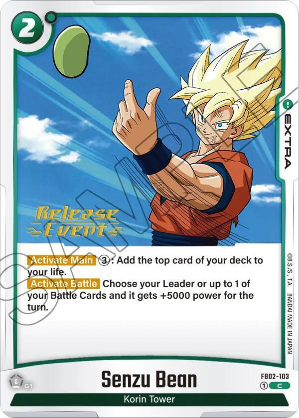 Senzu Bean [Blazing Aura Pre-Release Cards] (ONLINE ORDER ONLY)