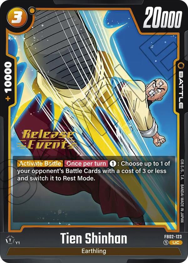 Tien Shinhan (FB02-123) [Blazing Aura Pre-Release Cards] (ONLINE ORDER ONLY)