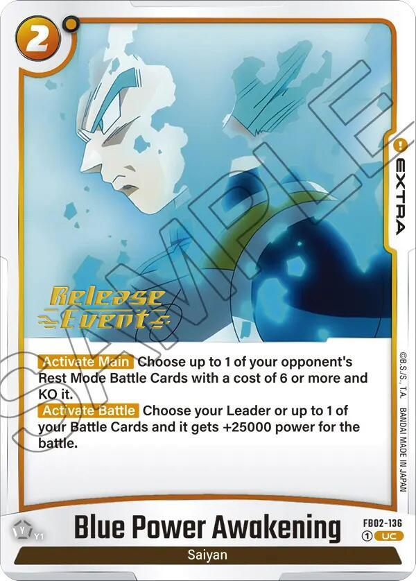Blue Power Awakening [Blazing Aura Pre-Release Cards] (ONLINE ORDER ONLY)