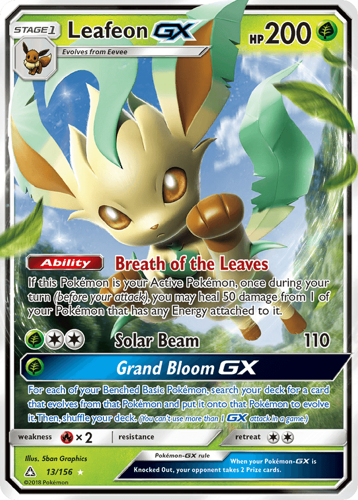 Leafeon GX (13/156) [Sun & Moon: Ultra Prism] (Online Only)