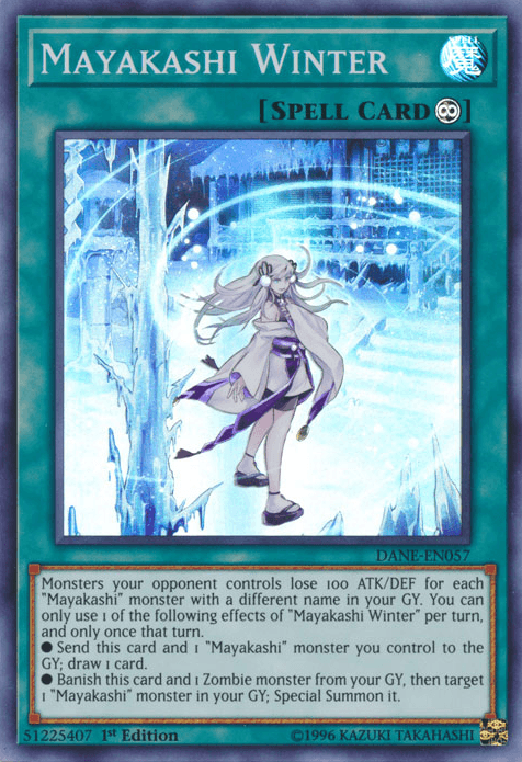 Mayakashi Winter [DANE-EN057] Super Rare (ONLINE ORDER ONLY)