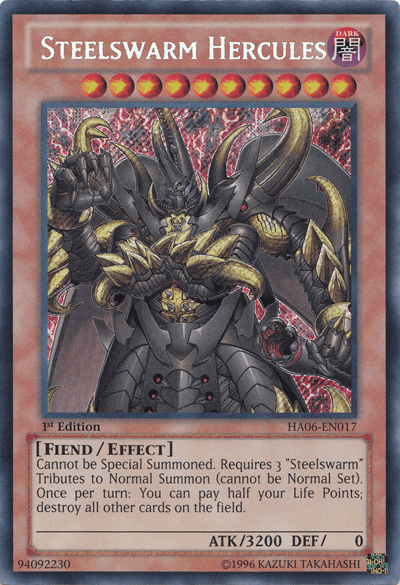 Steelswarm Hercules [HA06-EN017] Secret Rare (ONLINE ORDER ONLY)
