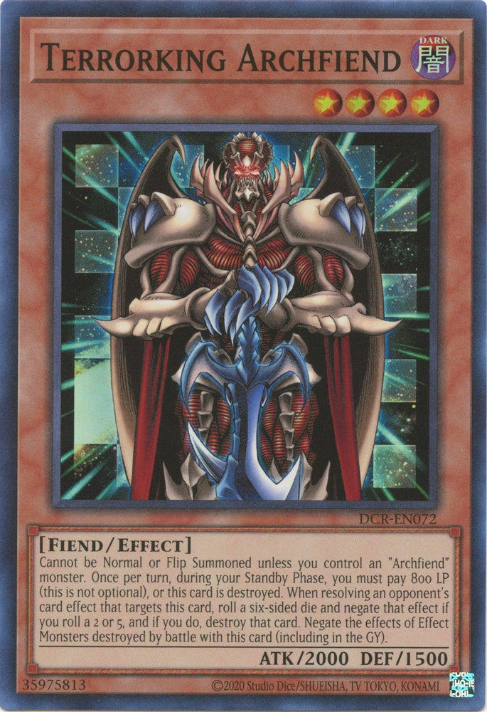 Terrorking Archfiend (25th Anniversary) [DCR-EN072] Super Rare (ONLINE ORDER ONLY)