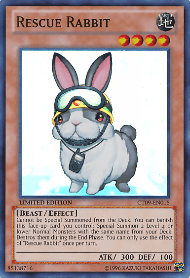 Rescue Rabbit [CT09-EN015] Super Rare (ONLINE ORDER ONLY)