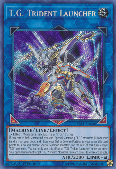 T.G. Trident Launcher [SAST-EN050] Secret Rare (ONLINE ORDER ONLY)