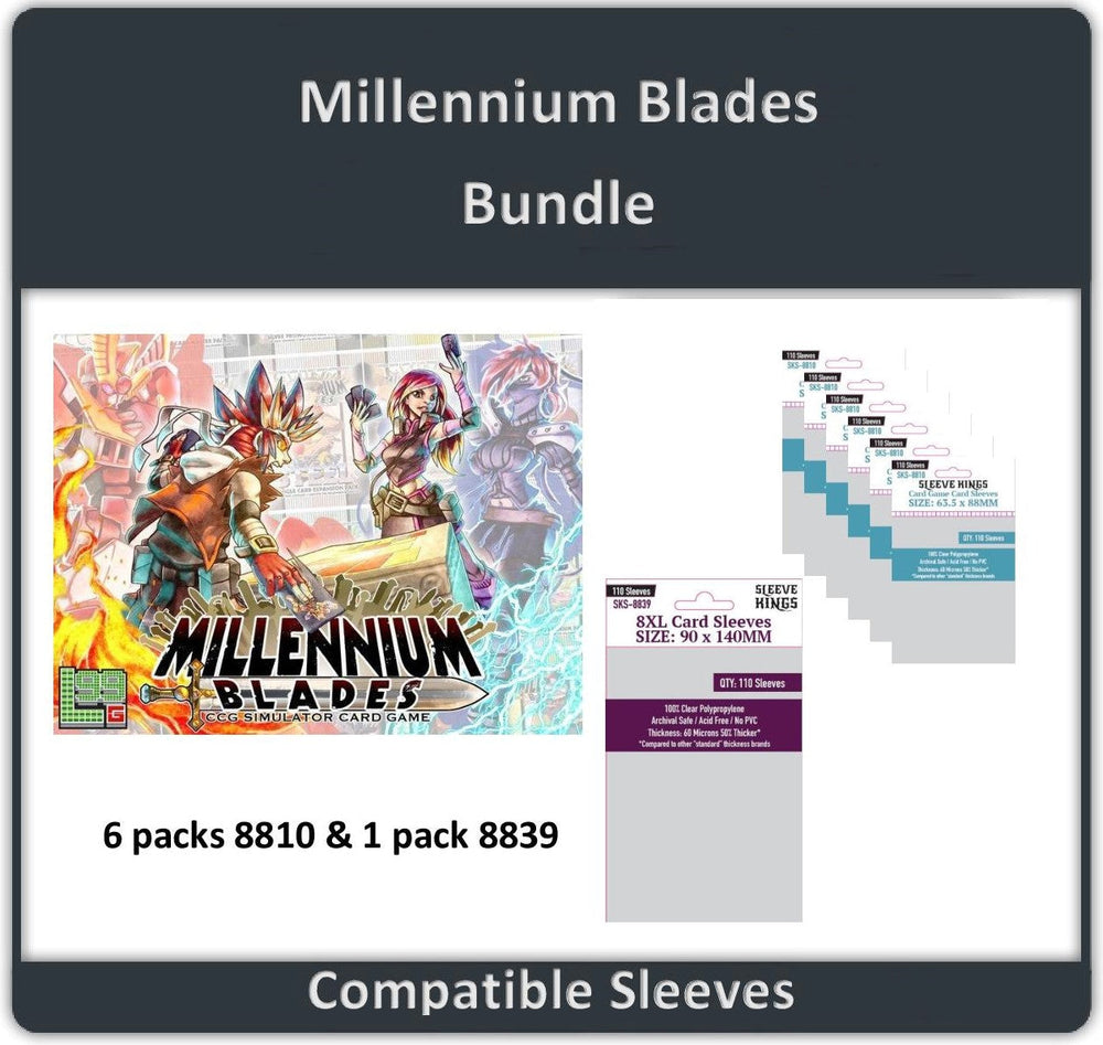 "Millennium Blades" Compatible Sleeve Bundle (8810 X 6 + 8839 X 1) (ONLINE ORDER ONLY)