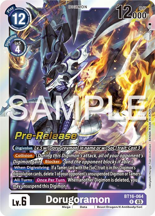 Dorugoramon [BT16-064] [Beginning Observer Pre-Release Promos] (ONLINE ORDER ONLY)