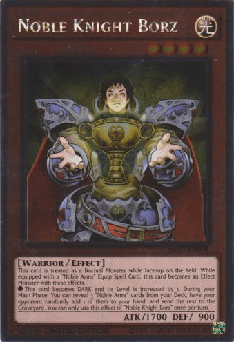 Noble Knight Borz [NKRT-EN009] Platinum Rare (ONLINE ORDER ONLY)