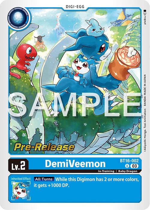 DemiVeemon [BT16-002] [Beginning Observer Pre-Release Promos] (ONLINE ORDER ONLY)
