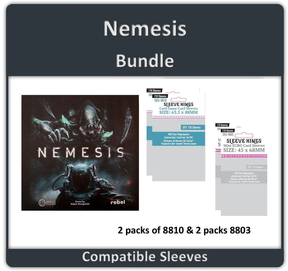"Nemesis" Base Game Compatible Sleeve Bundle (8803 X 2 + 8810 X 2) (ONLINE ORDER ONLY)