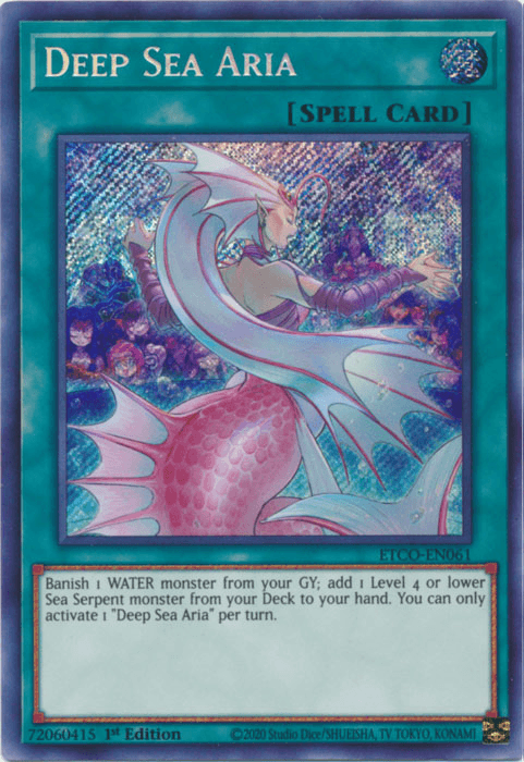Deep Sea Aria [ETCO-EN061] Secret Rare (ONLINE ORDER ONLY)