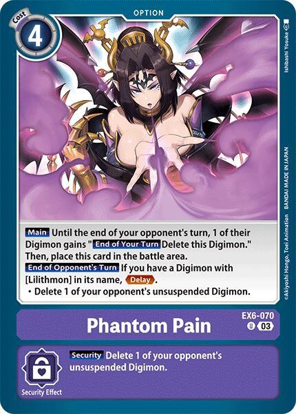 Phantom Pain [EX6-070] [Infernal Ascension] (ONLINE ORDER ONLY)