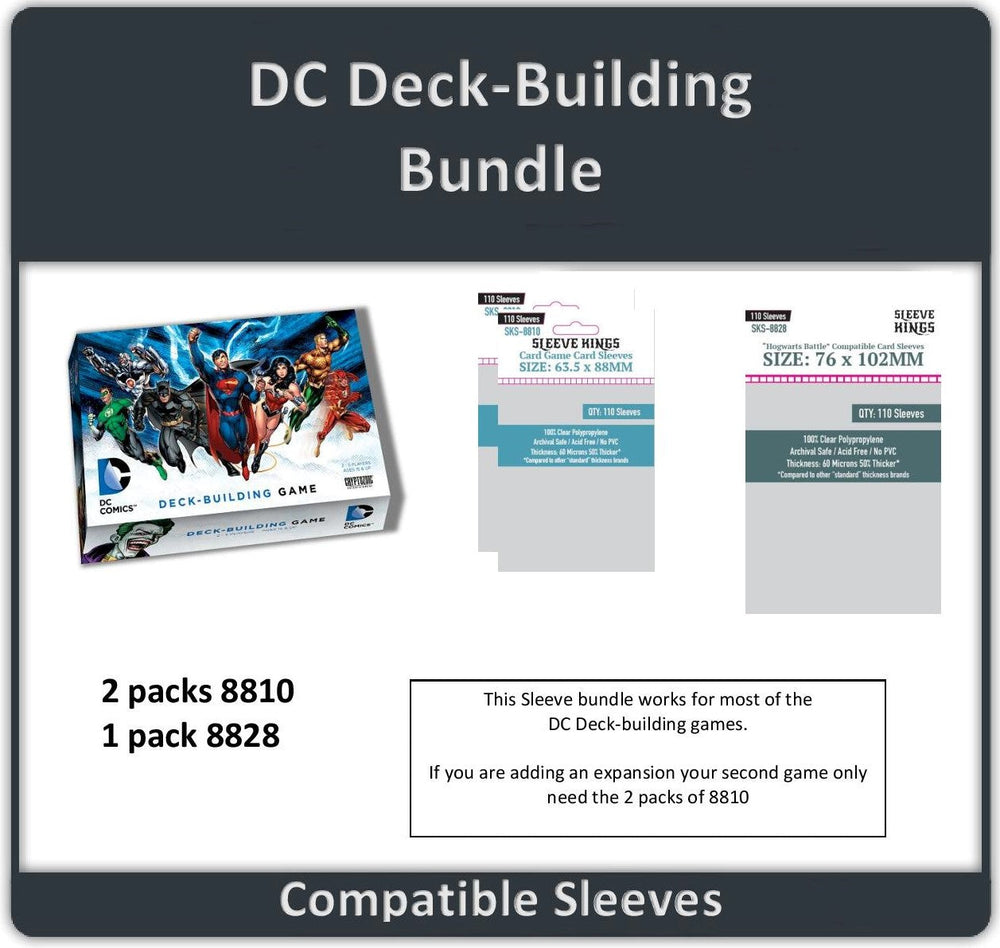 "DC Deckbuilding Games" Compatible Card Sleeve Bundle (8810 X 2 + 8828 X 1) (ONLINE ORDER ONLY)