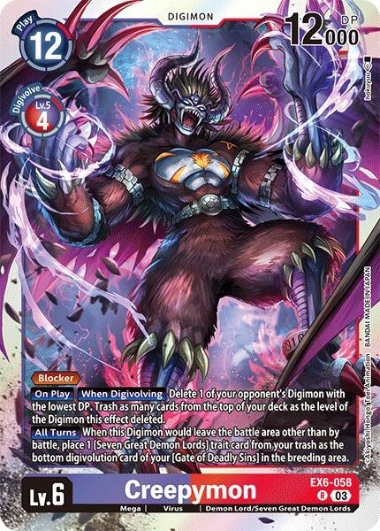 Creepymon [EX6-058] [Infernal Ascension] (ONLINE ORDER ONLY)