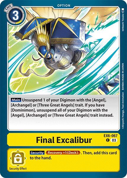 Final Excalibur [EX6-067] [Infernal Ascension] (ONLINE ORDER ONLY)