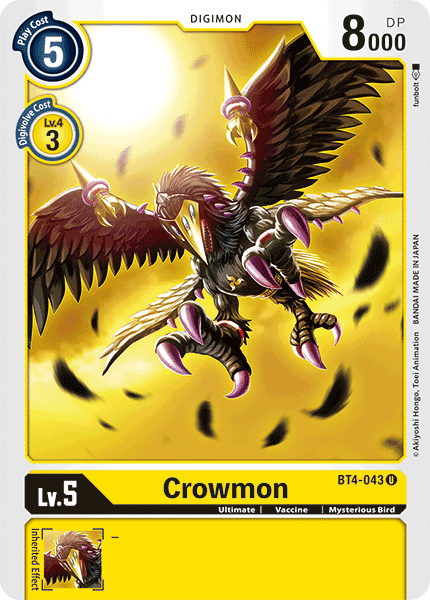 Crowmon [BT4-043] [Great Legend] (ONLINE ORDER ONLY)
