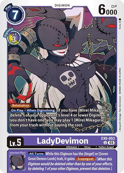LadyDevimon [EX6-053] [Infernal Ascension] (ONLINE ORDER ONLY)