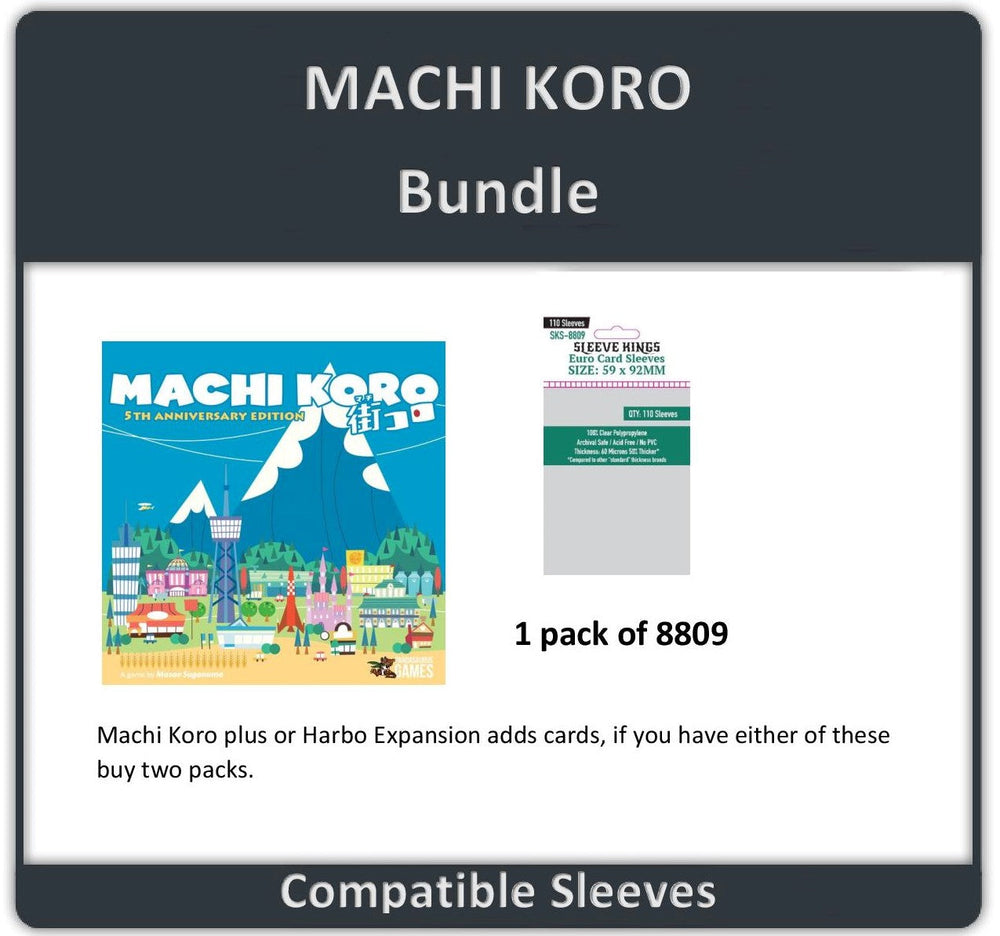 "Machi Koro" Compatible Card Sleeve Bundle (8809 X 1) (ONLINE ORDER ONLY)