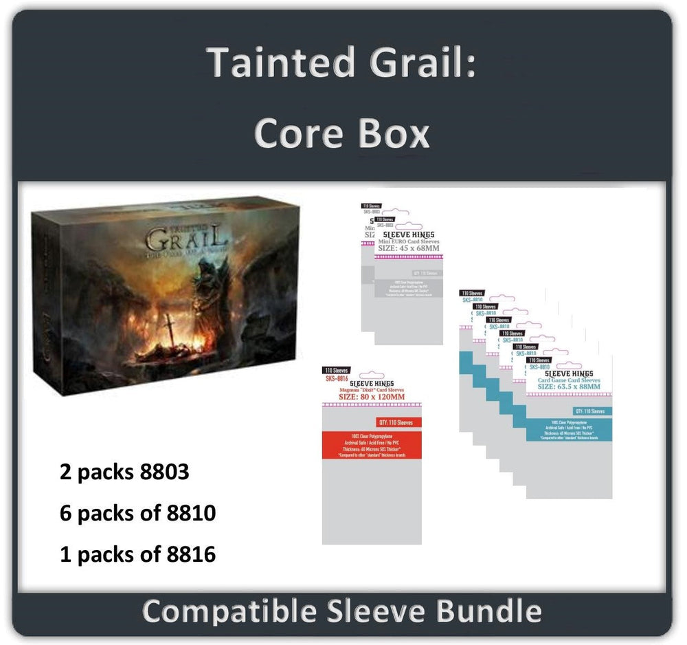 "Tainted Grail" Compatible Core Box Sleeve Bundle  (8803 X 2 + 8810 X 6 + 8816 X 1) (ONLINE ORDER ONLY)